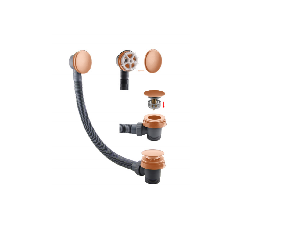 Easy clean bath waste