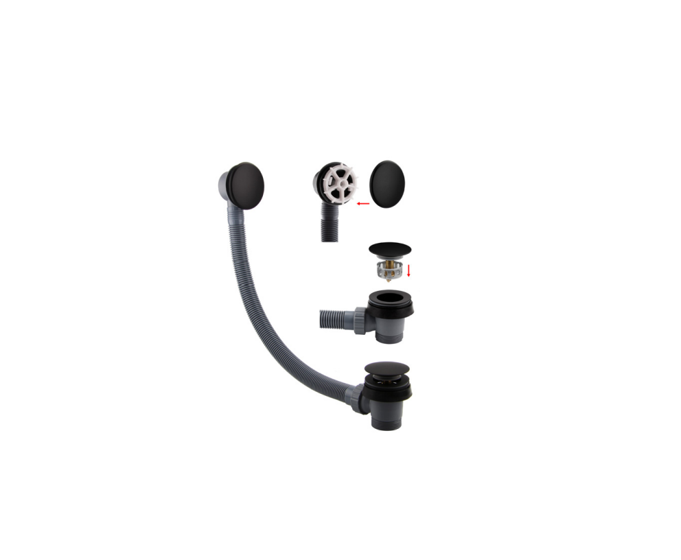 Easy clean bath waste