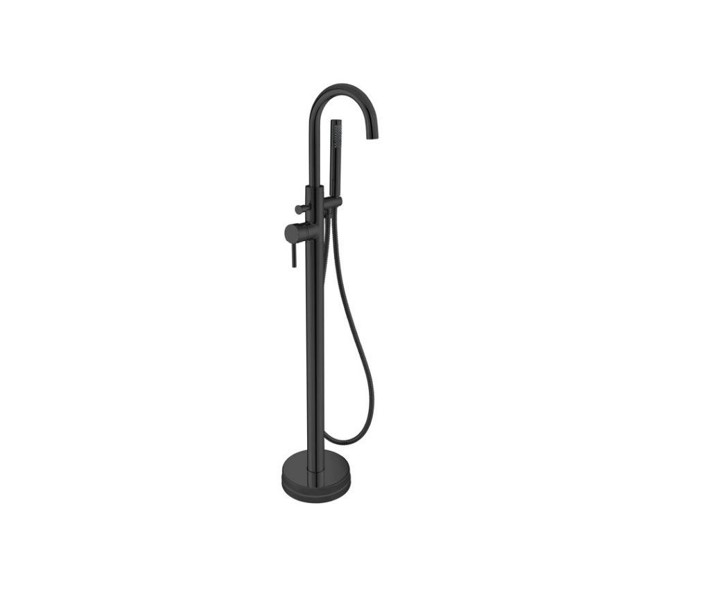 Floor standing bath & shower mixer with kit