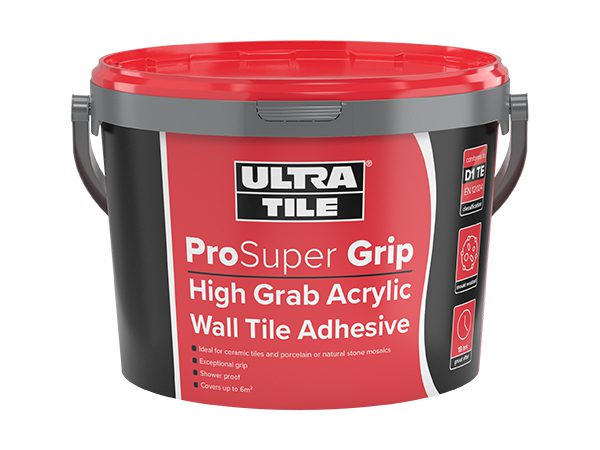 UltraTile ProSuper Grip Ready-Mixed Wall Tile Adhesive 15kg