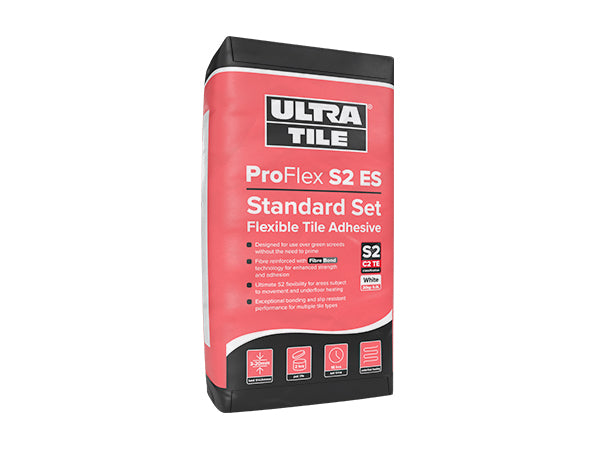 UltraTile ProFlex S2 ES Extended Set Fibre Reinforced Tile Adhesive 20kg